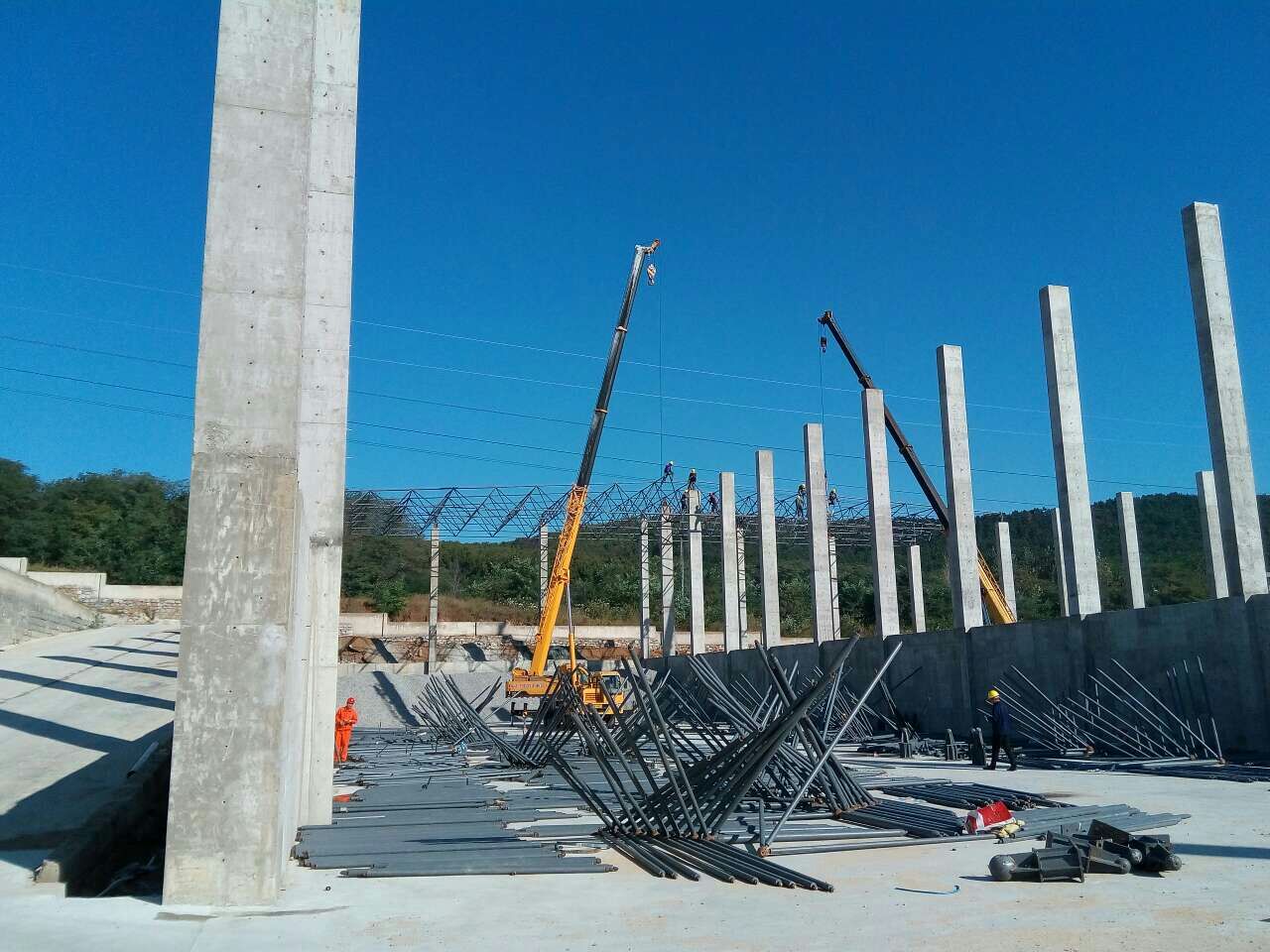 广州搅拌站网架