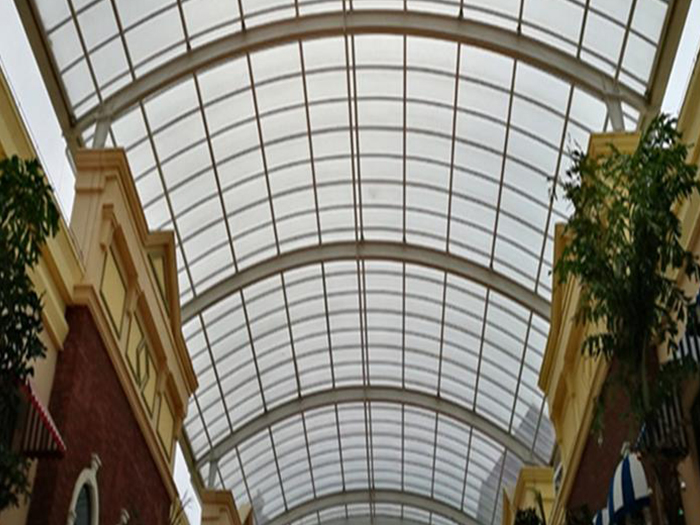 广州屋面网架顶棚吊装方案